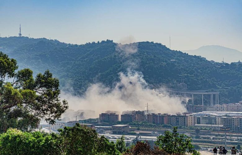 Il Morandi non c’è più. Le immagini esclusive